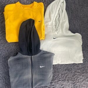 Men Size XL Nike Crewneck Sweatshirt Hoodie Pullover Zip Up Bundle